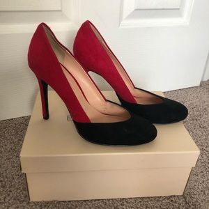 BCBGeneration Black and Red heels